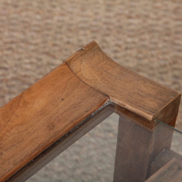 Suite de 3 tables gigognes en noyer par Maxime Old, circa 1940 - 