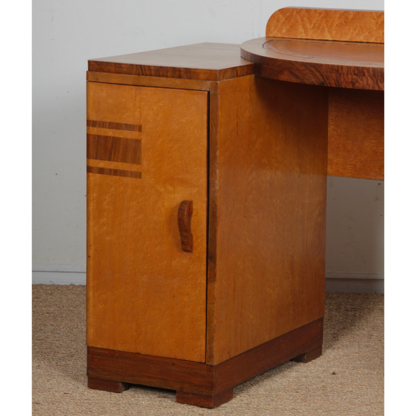 Coiffeuse/bureau en bois, travail anglais datant des années 1930 - 