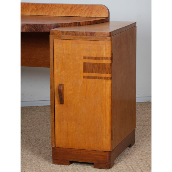 Coiffeuse/bureau en bois, travail anglais datant des années 1930 - 