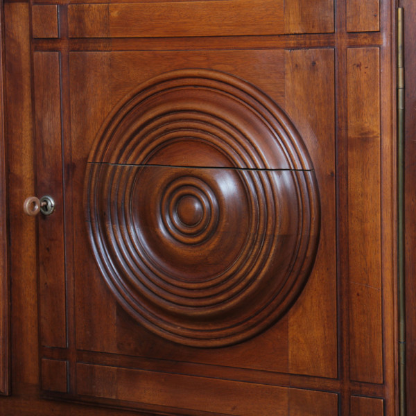 Walnut sideboard in the style of Charles Dudouyt, 1940 - 