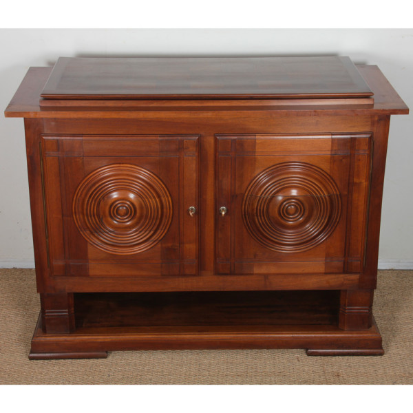 Walnut sideboard in the style of Charles Dudouyt, 1940 - 