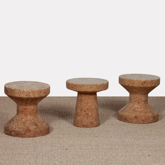 Suite de 3 tabourets Cork par Jasper Morrison pour Vitra, 2004 - 
