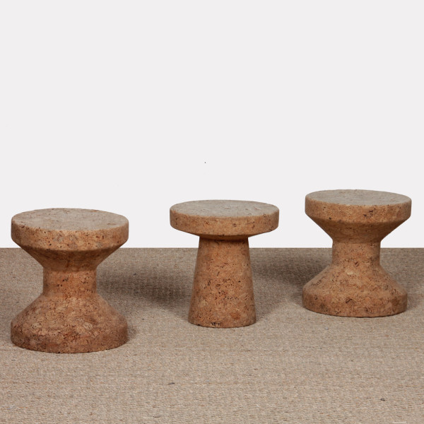 Suite de 3 tabourets Cork par Jasper Morrison pour Vitra, 2004 - 