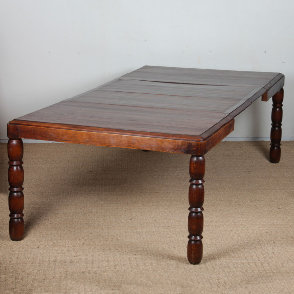 Table de repas extensible, travail français des années 1940 - 