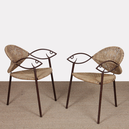 Paire de chaises par Jean-Marie Lascelles-Lloyd, 1999 - 
