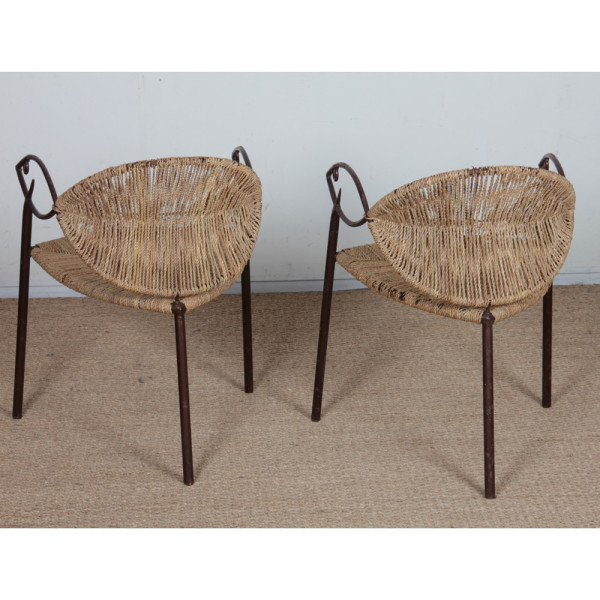 Paire de chaises par Jean-Marie Lascelles-Lloyd, 1999 - 