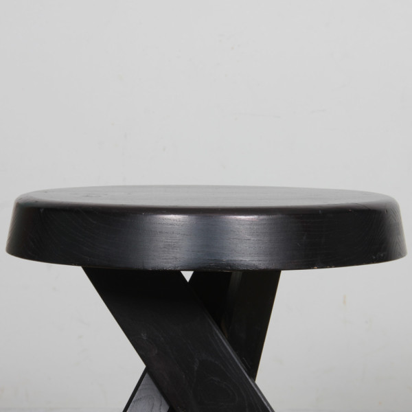 Tabouret en orme par Pierre Chapo, modèle S31, 1980 - 