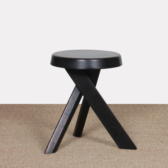 Tabouret en orme par Pierre Chapo, modèle S31, 1980 - 