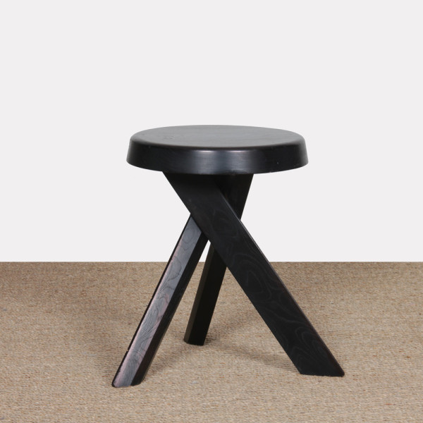 Tabouret en orme par Pierre Chapo, modèle S31, 1980 - 