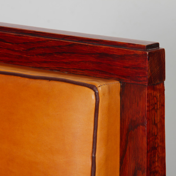 Set of four oak armchairs, French craftsmanship from the 1940s - 
