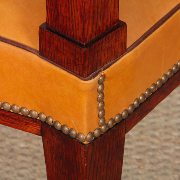 Set of four oak armchairs, French craftsmanship from the 1940s - 