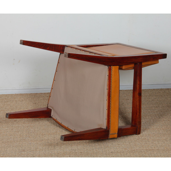 Set of four oak armchairs, French craftsmanship from the 1940s - 
