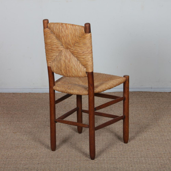 Set of 6 chairs, Bauche model no. 19, by Charlotte Perriand, 1950 - 