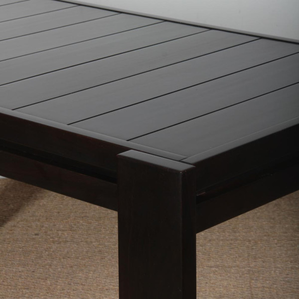 Wooden dining table in the style of Maison Regain, 1980 - 