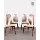 Suite de 4 chaises scandinaves en palissandre par Niels Koefoed - Design Scandinave