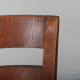 Suite de 6 chaises en chêne dans le goût de Jean Pascaud, 1940 - 