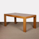Elm dining table for Maison Regain, 1970s - French design