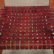 Paire de fauteuils bridges en bois et cuir des années 1950 - 