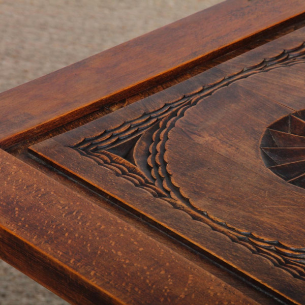 Table d'appoint/bout de canapé en bois des années 1940 - 