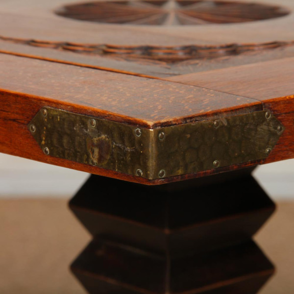 Table d'appoint/bout de canapé en bois des années 1940 - 