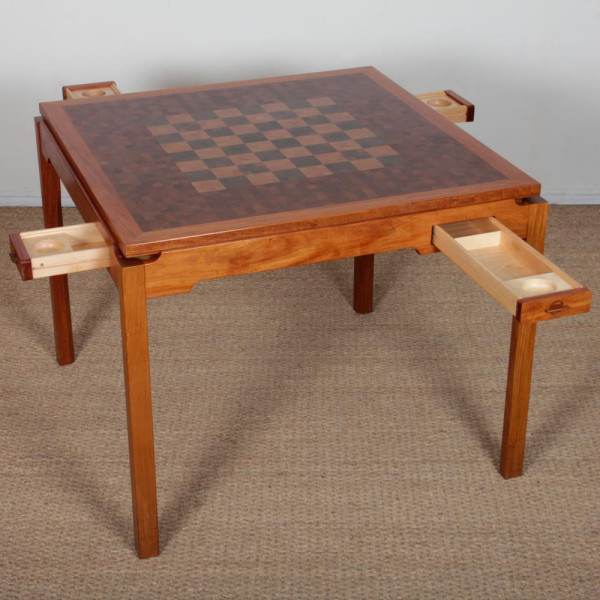 Table de jeu scandinave par Lindum et Middelboe, 1970 - Design Scandinave