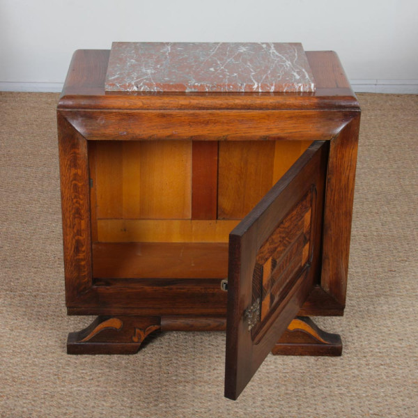 Pair of bedside tables in the style of Charles Dudouyt, 1940 - 