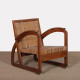 Rattan armchair in the style of Francis Jourdain, 1930 - 