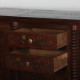Oak and brass sideboard in the style of Charles Dudouyt, 1940 - 
