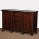 Oak and brass sideboard in the style of Charles Dudouyt, 1940 - 