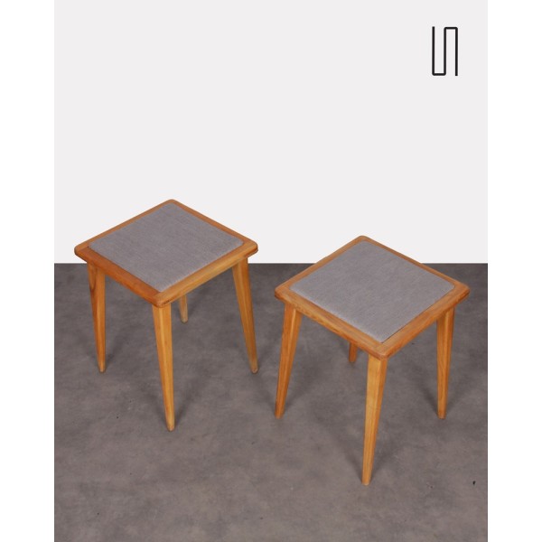 Pair of stools by Franciszek Aplewicz for LAD, 1960s - Eastern Europe design