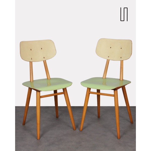Paire de chaises vintage pour Ton, 1960 - Design d'Europe de l'Est