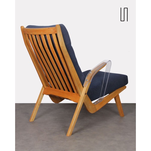 Fauteuil vintage, design tchèque, pour Uluv, 1960 - Design d'Europe de l'Est