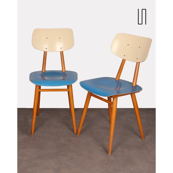 Paire de chaises vintage pour le fabricant Ton, 1960 - Design d'Europe de l'Est