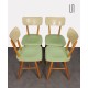 Suite de 4 chaises vintage éditée par Ton, 1960 - Design d'Europe de l'Est