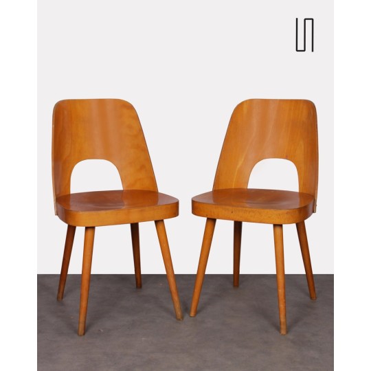 Pair of vintage chairs by Oswald Haerdtl, 1960s - Eastern Europe design