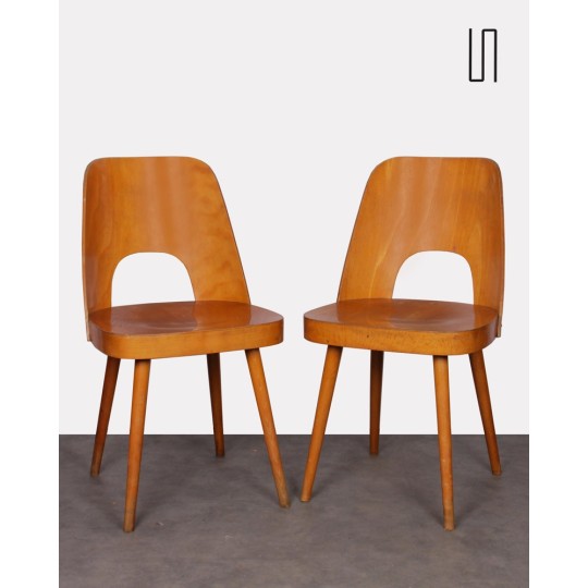 Paire de chaises vintage par Oswald Haerdtl, 1960 - Design d'Europe de l'Est