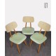 Suite de 3 chaises vintage pour Ton, 1960 - Design d'Europe de l'Est