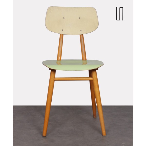 Suite de 4 chaises pour Ton, design tchèque, 1960 - Design d'Europe de l'Est