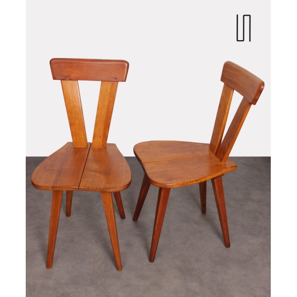 Pair of Polish chairs by Wincze and Szlekys, 1940s - 