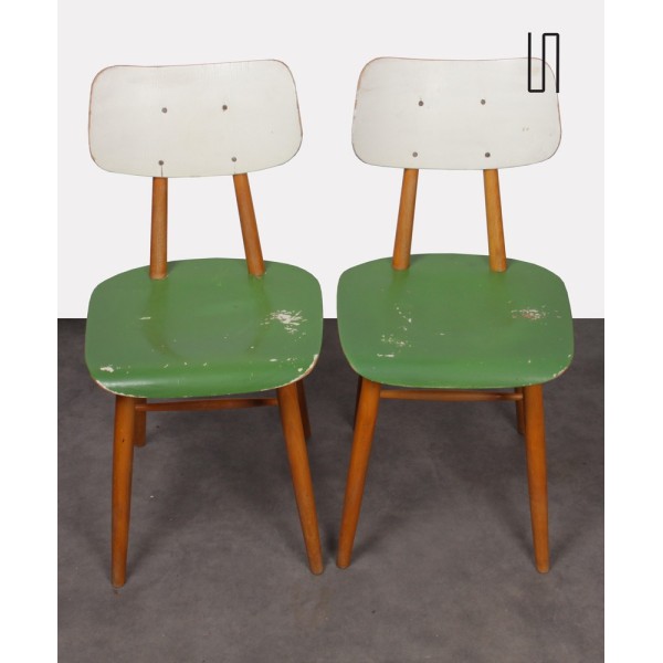 Pair of vintage chairs for Ton, 1960s - Eastern Europe design