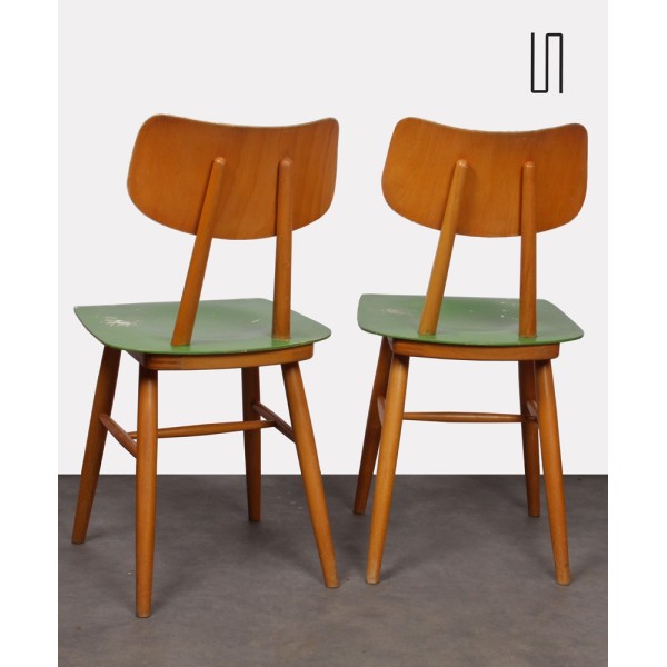 Pair of vintage chairs for Ton, 1960s - Eastern Europe design