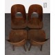 Set of 4 wooden chairs designed by Oswald Haerdtl, 1960s - Eastern Europe design