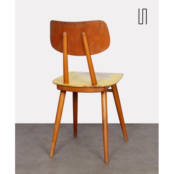 Vintage wooden chair for Ton, 1960s - Eastern Europe design