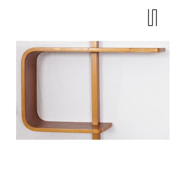 Wall shelf by Ludvik Volak for Drevopodnik Holesov, 1960s - Eastern Europe design