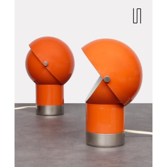 Pair of vintage lamps by Pavel Grus for Kamenický Šenov, 1970s - Eastern Europe design