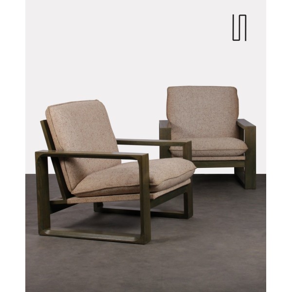 Pair of armchairs by Miroslav Navratil, model Daria, 1980s - Eastern Europe design