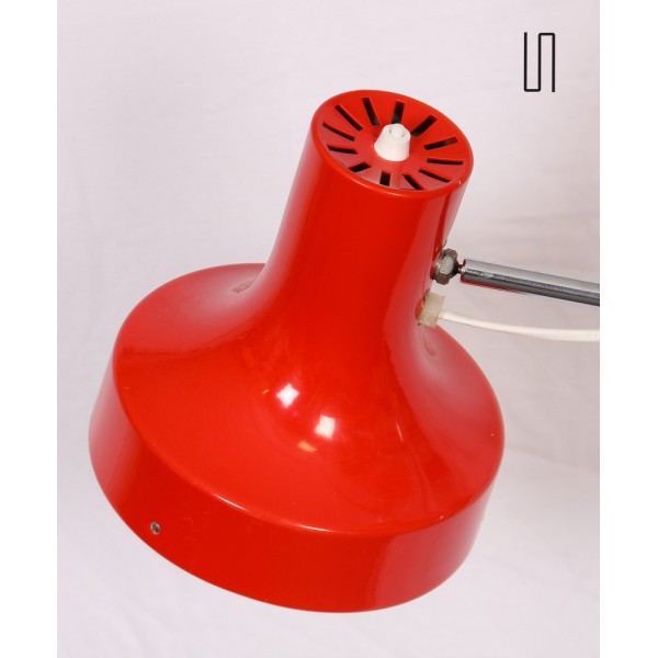 Red floor lamp by Josef Hurka for Napako, 1970s - Eastern Europe design