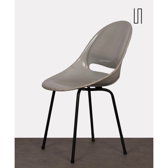 Grey chair by Miroslav Navratil for Vertex, 1959