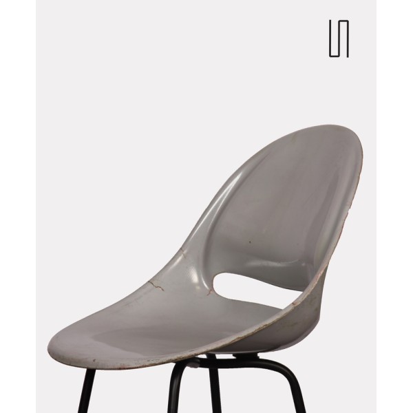 Grey chair by Miroslav Navratil for Vertex, 1959 - 