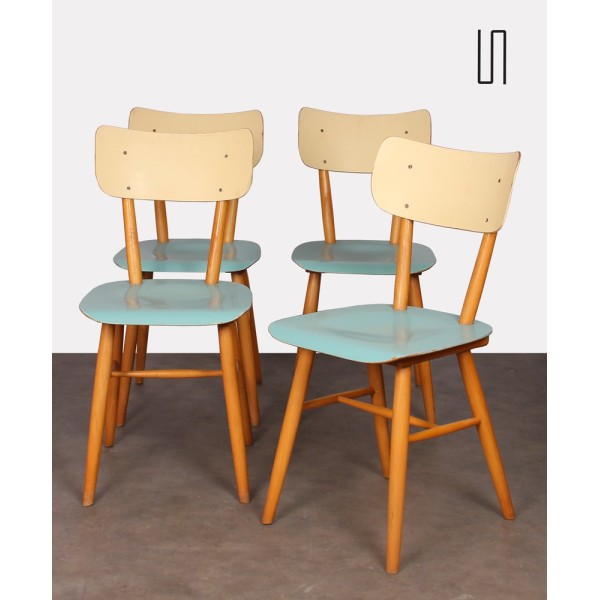 Suite of 4 chairs from Eastern Europe for Ton, 1960s - Eastern Europe design